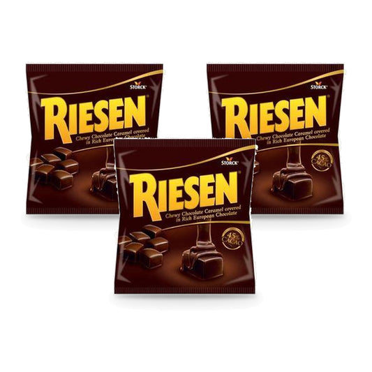 Riesen Chocolate Caramel Chews 2.65oz Peg Bag 3-Pack