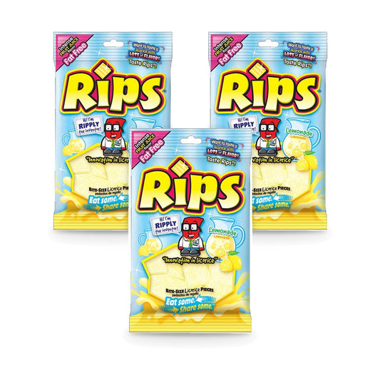 Rips Bites Lemonade 4oz Peg Bag 3-Pack