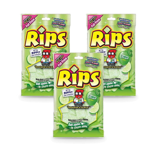 Rips Bites Lime 4oz Peg Bag 3-Pack