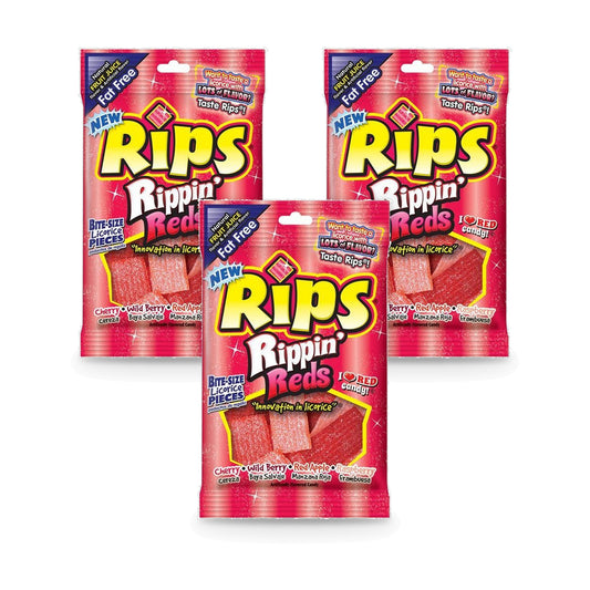 Rips Bites Rippin Reds 4oz Peg Bag 3-Pack