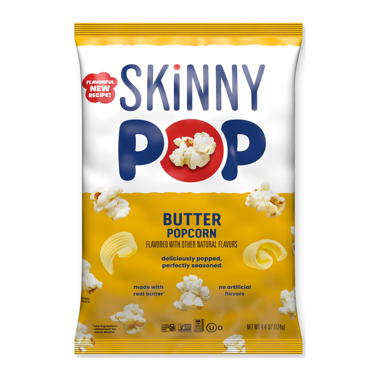 SkinnyPop Butter Flavored Popcorn 4.4oz Bag