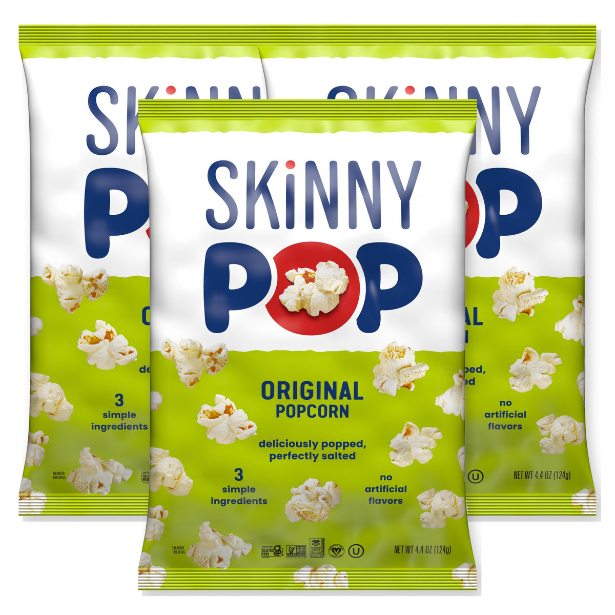 SkinnyPop Original Popcorn 4.4oz Bag 3-Pack