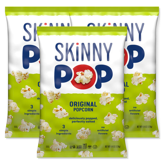 SkinnyPop Original Popcorn 4.4oz Bag 3-Pack
