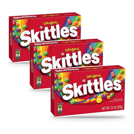 Skittles Original 3.5oz Theater Box 3-Pack