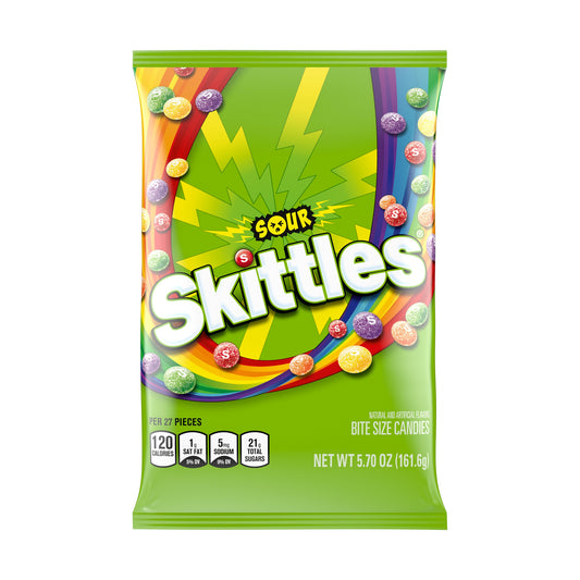 Skittles Sour 5.7oz Peg Bags - single bag