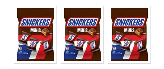 Snickers Minis Peg Bag 2.48oz 3-Pack