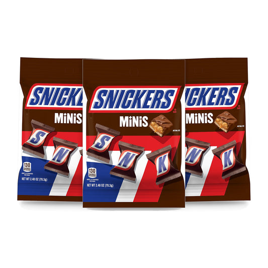Snickers Minis Peg Bag 2.48oz 3-Pack
