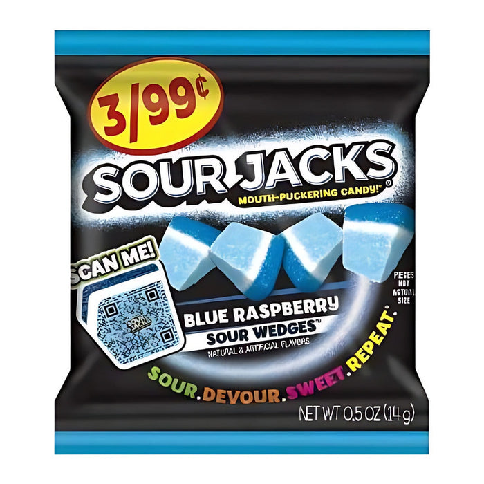 Sour Jacks Blue Raspberry Wedges 0.5oz