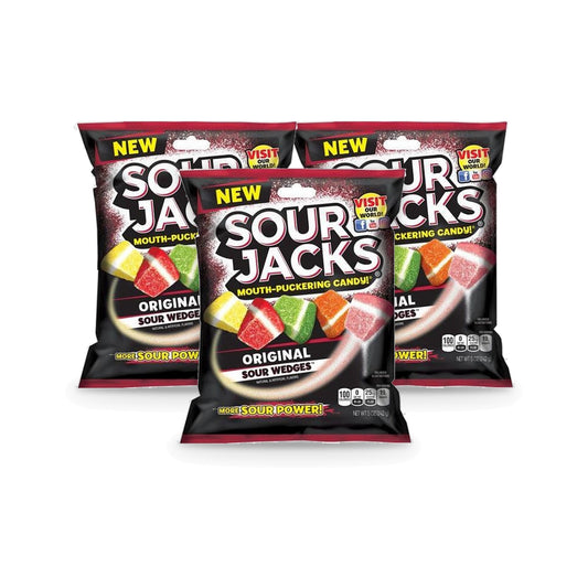 Sour Jacks Original 5oz Peg Bag 3-Pack