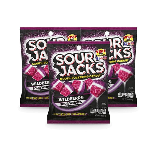 Sour Jacks Wildberry 5oz Peg Bag 3-Pack