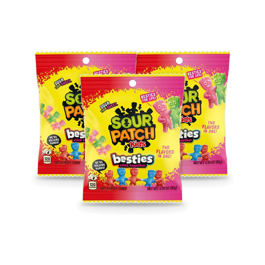Sour Patch Kids Besties 3.18oz Peg Bag 3-Pack
