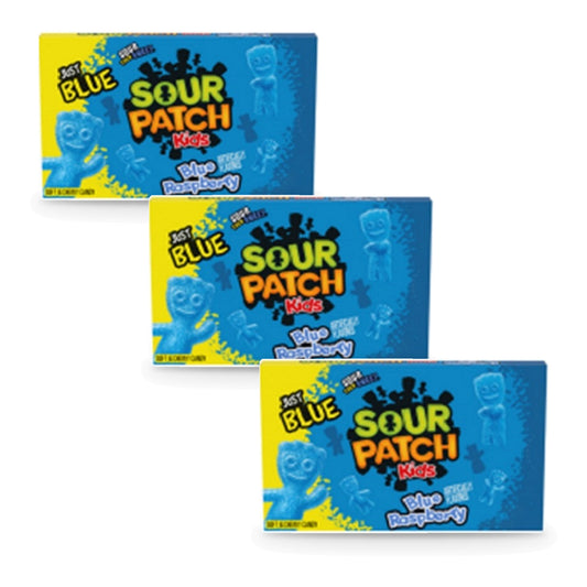 Sour Patch Kids Blue Raspberry 3.5oz Theater Boxes 3-Pack