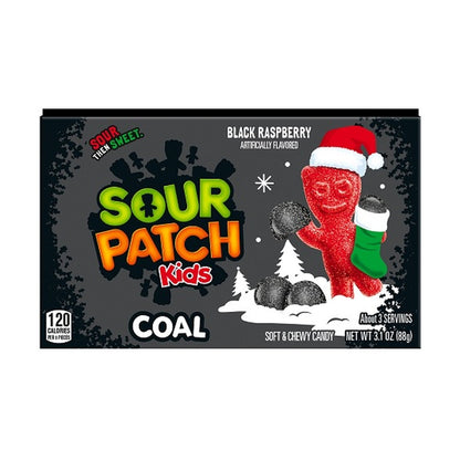 Sour Patch Kids Coal Black Raspberry 3.1oz Theater Boxes