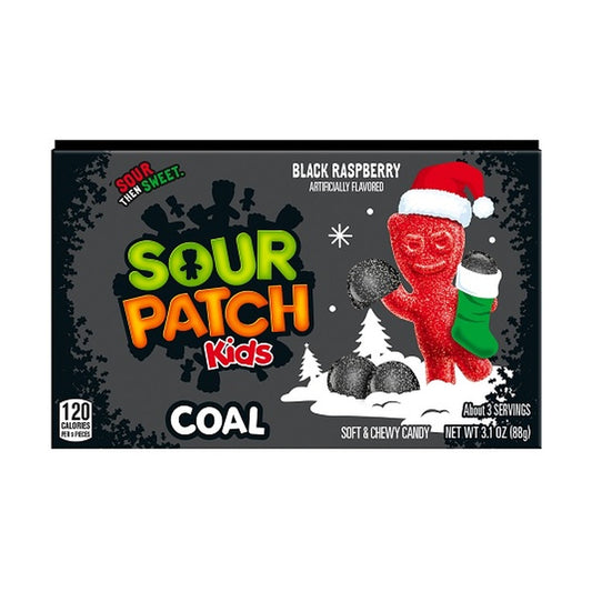 Sour Patch Kids Coal Black Raspberry 3.1oz Theater Boxes