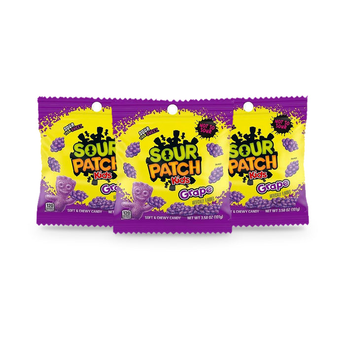 Sour Patch Kids Grape 3.58oz Peg Bag