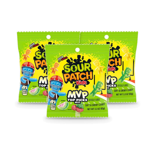 Sour Patch Kids MVP Mix 3.3oz Bags 3-Pack