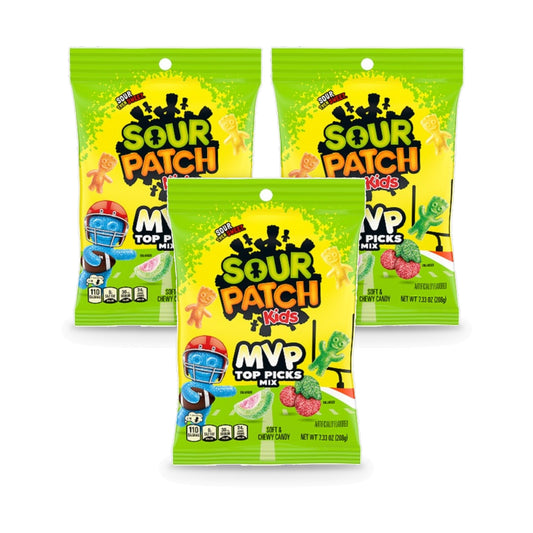 Sour Patch Kids MVP Mix Limited Edition 7.33oz Peg Bag 3-Pack