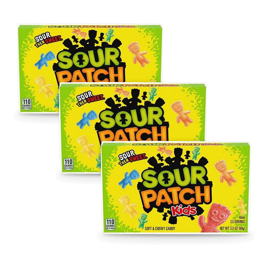 Sour Patch Kids Original 3.5oz Theater Box 3-Pack