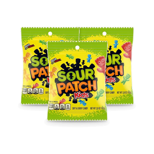 Sour Patch Kids Original 3.6oz Peg Bag 3-Pack