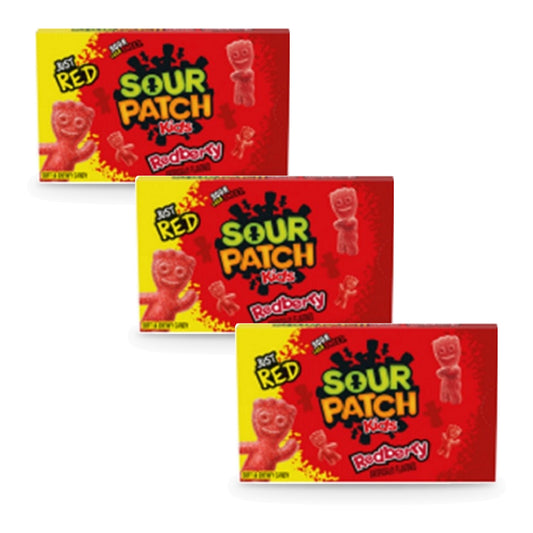 Sour Patch Kids Red Berry 3.5oz Theater Boxes 3-Pack