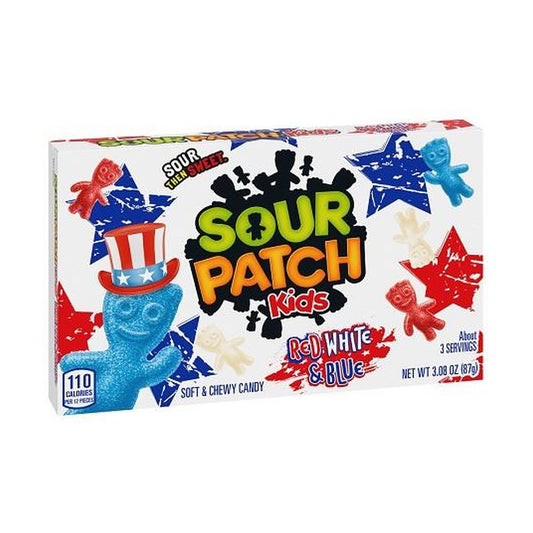 Sour Patch Kids Red White & Blue 3.1oz Theater Boxes