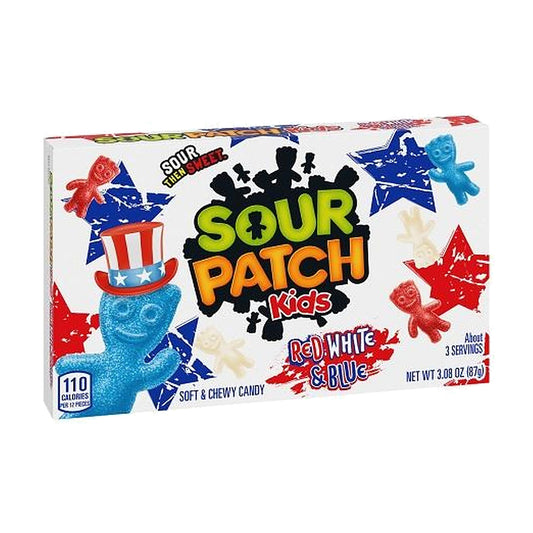 Sour Patch Kids Red White & Blue 3.1oz Theater Boxes