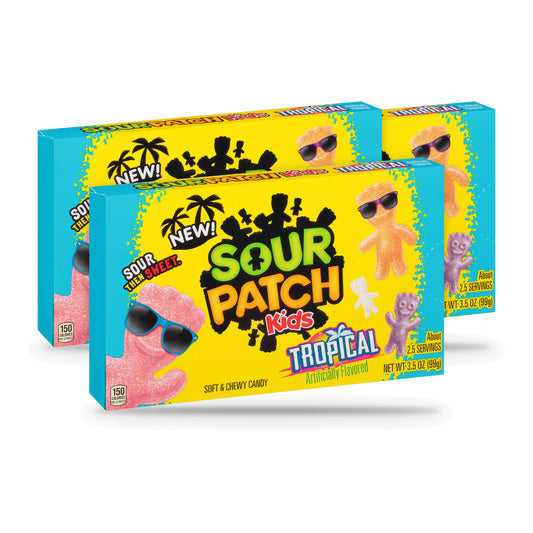 Sour Patch Kids Tropical 3.5oz Theater Box 3-pack