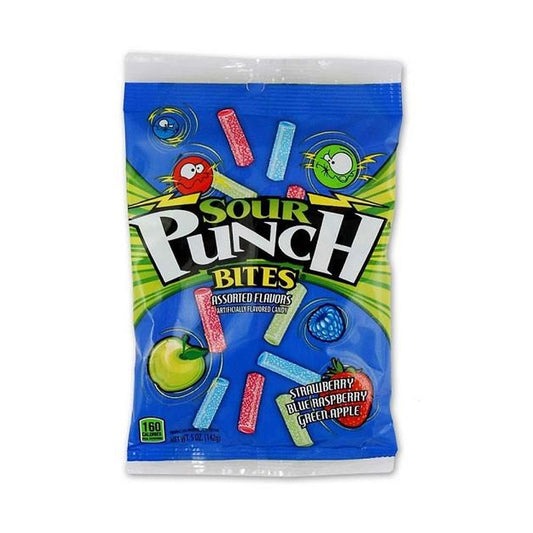 Sour Punch Bites Assorted 5oz Peg Bags