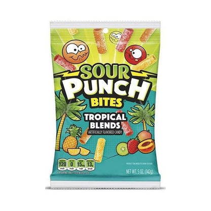 Sour Punch Bites Tropical Blends 5oz Peg Bags