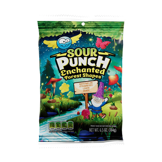 Sour Punch Enchanted Forest Shapes 6.5oz Peg Bags
