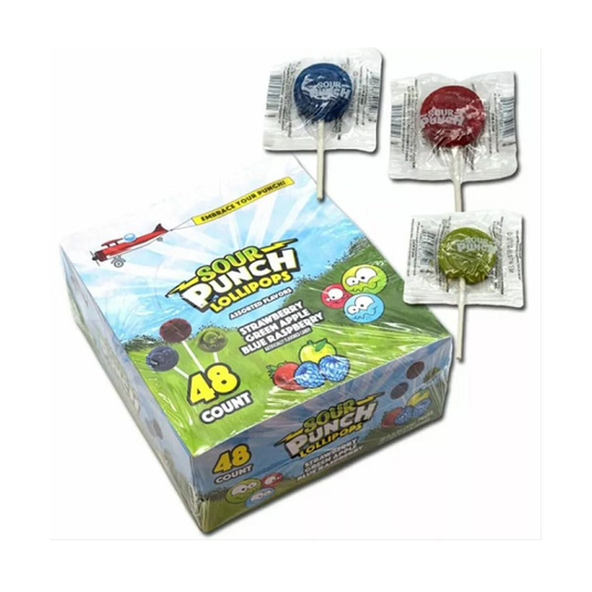 Sour Punch Lollipops 48ct