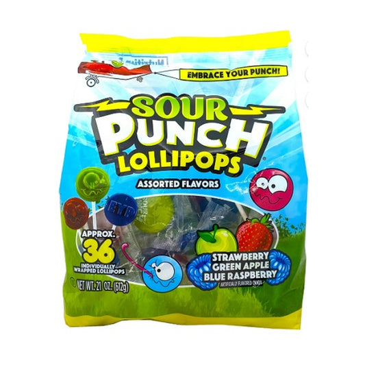 Sour Punch Lollipops Bag 21.5oz
