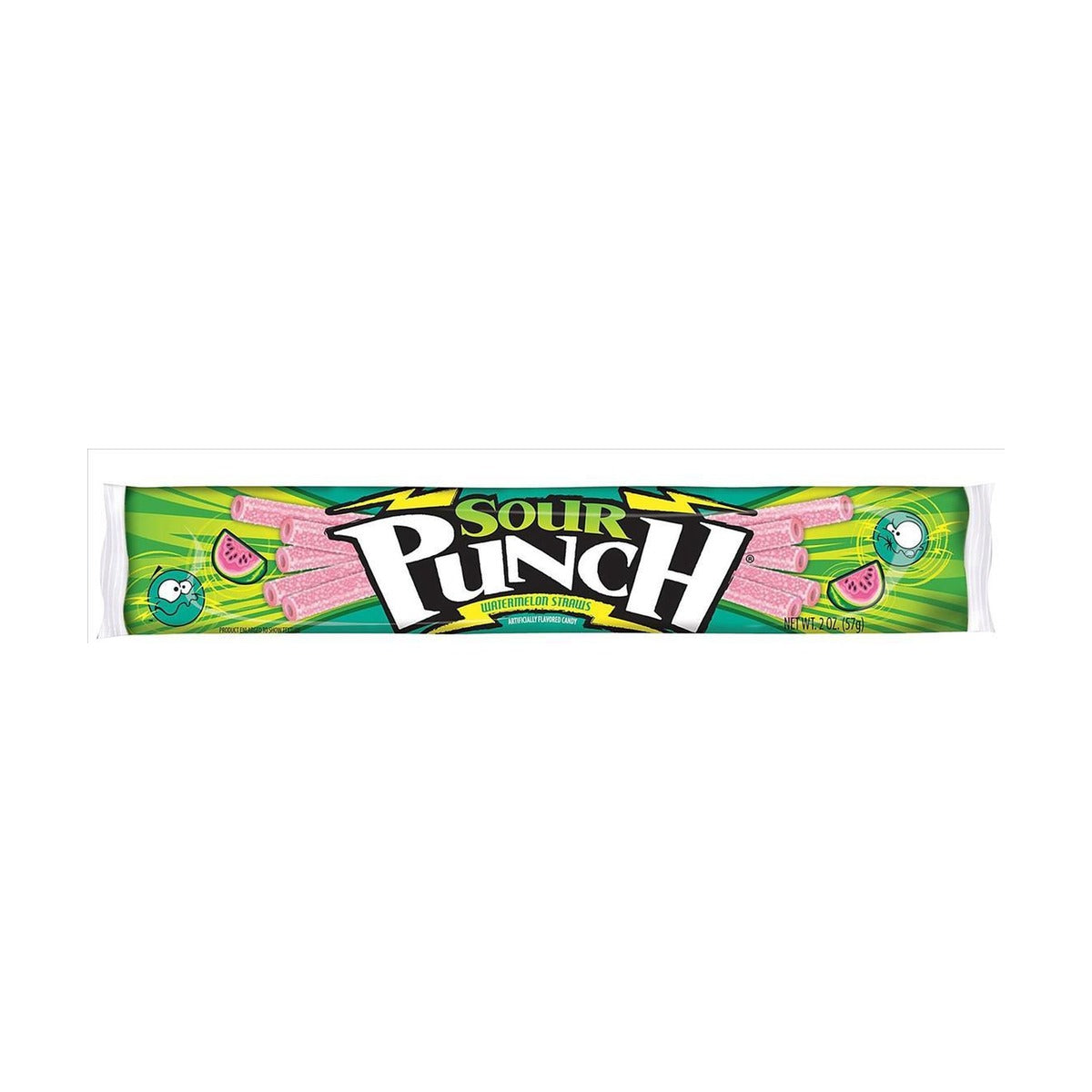 Sour Punch Watermelon Straws 2oz 24ct Box