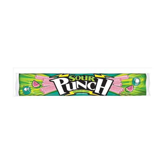Sour Punch Watermelon Straws 2oz 24ct Box