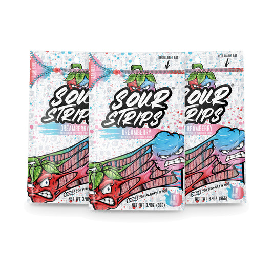 Sour Strips Dreamberry 3.4oz Peg Bag 3-Pack