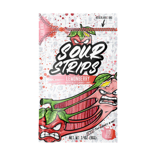 Sour Strips Lemonberry 3.4oz Peg Bag