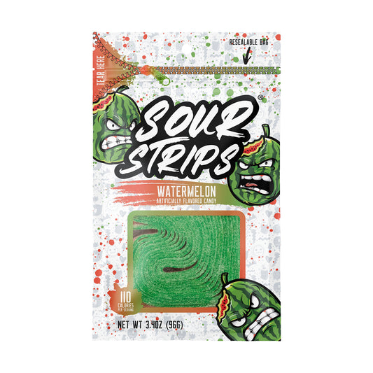 Sour Strips Watermelon 3.4oz Peg Bag