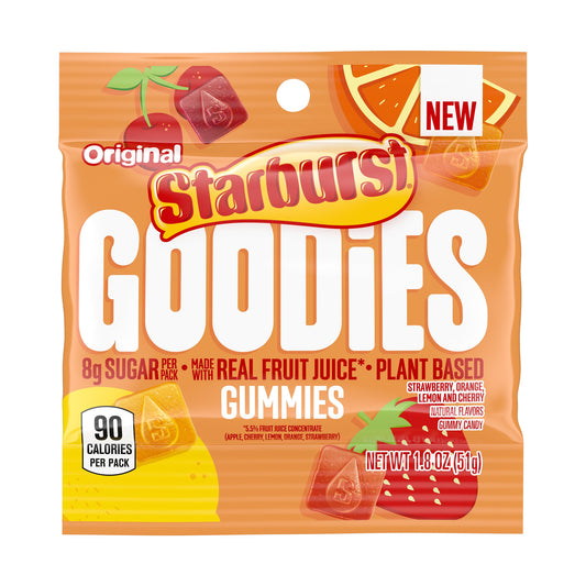 Starburst Goodies Original Gummies 1.8oz Peg Bag