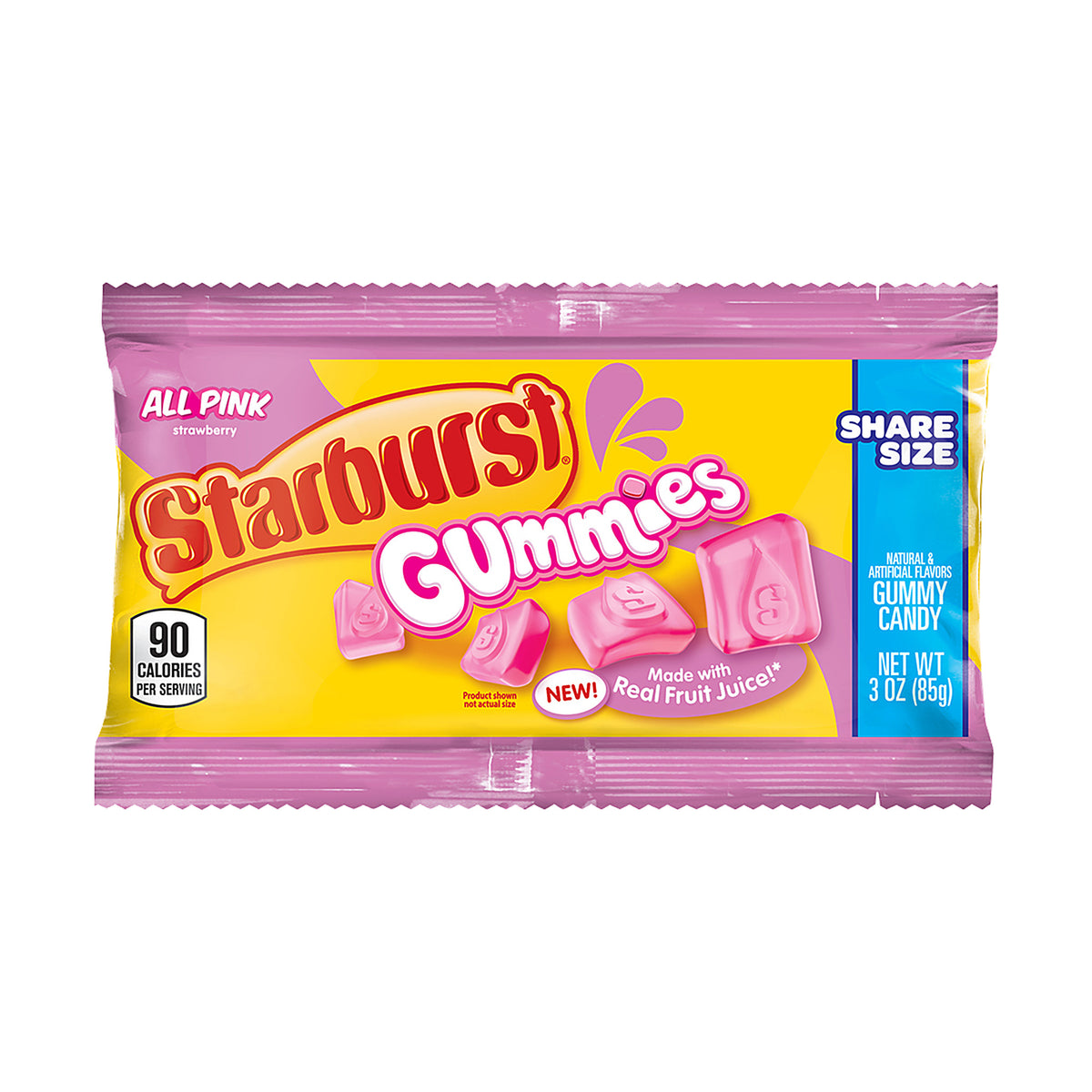 Starburst Gummies All Pink Share Size 3oz single