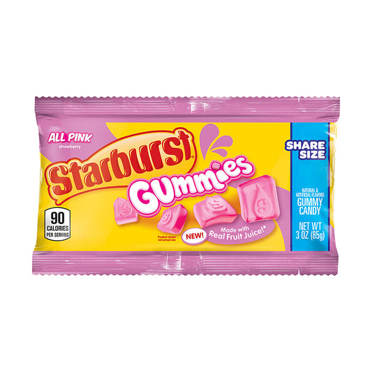 Starburst Gummies All Pink Share Size 3oz single