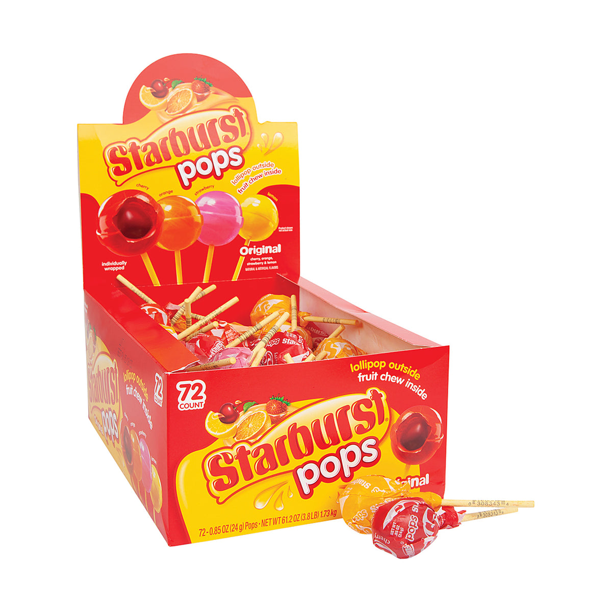 Starburst Pops Original 0.85oz 72ct box