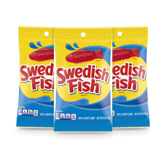 Swedish Fish Red 8oz Peg Bag 3-pack