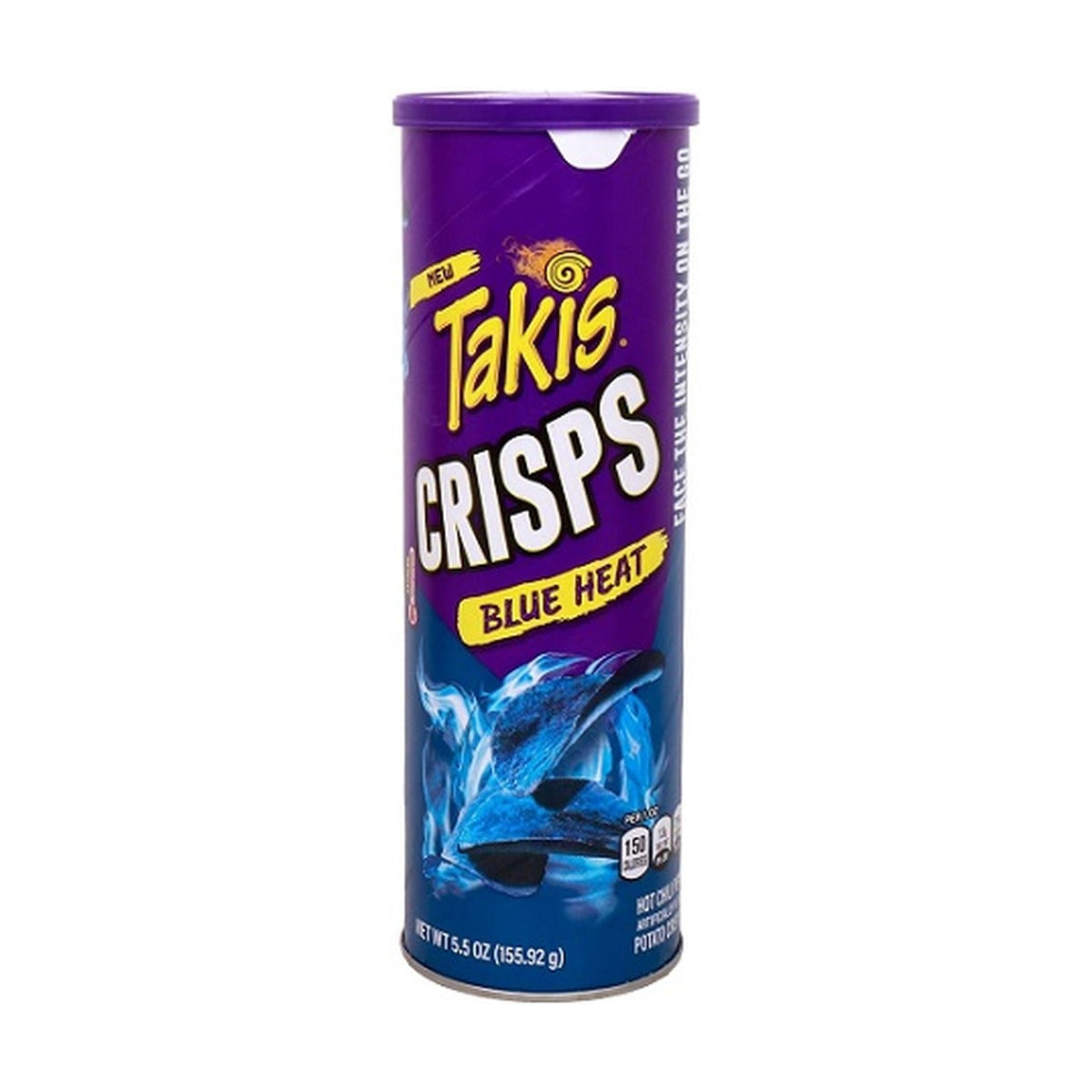 Takis Crisps Blue Heat Hot Chili Pepper Potato Crisps 5.5oz Cans