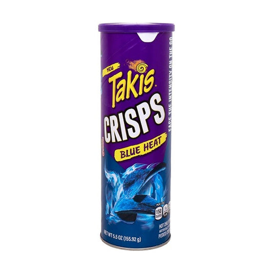 Takis Crisps Blue Heat Hot Chili Pepper Potato Crisps 5.5oz Cans