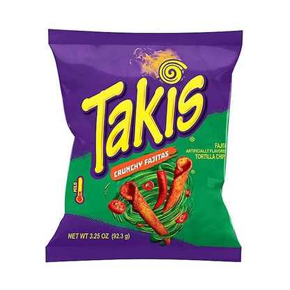 Takis Crunchy Fajitas Rolled Tortilla Chips 3.25oz Bags