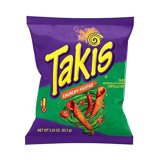 Takis Crunchy Fajitas Rolled Tortilla Chips 3.25oz Bags
