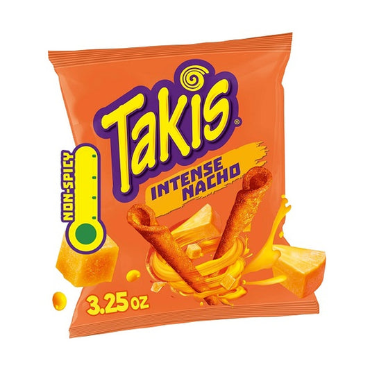 Takis Intense Nacho Rolled Tortilla Chips 3.25oz Bags