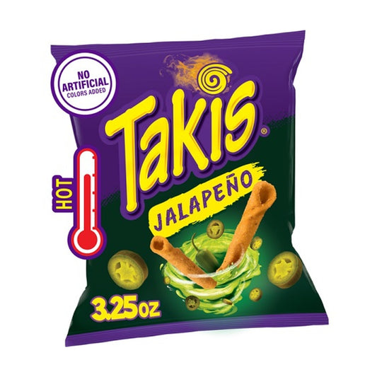 Takis Jalapeno Rolled Tortilla Chips 3.25oz Bags