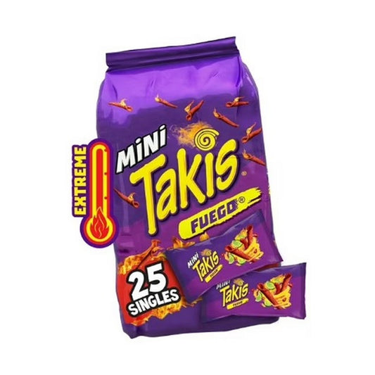 Takis Mini Fuego Rolled Tortilla Chips 1.23oz 25ct Box