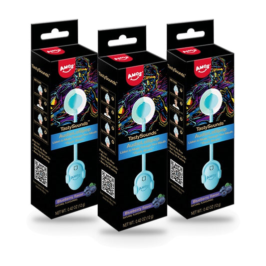 TastySounds Audio Lollipop Amos Blueberry Sugar-Free 3-Pack